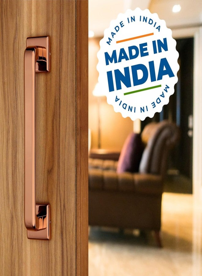 SENSI Main Door Handle - 8 Inch Premium Heavy Stainless Steel Pull Handle | Stylish & Durable Door Hardware for All Type of Doors | Rose Gold Finish| Pack of 1 - Image 2